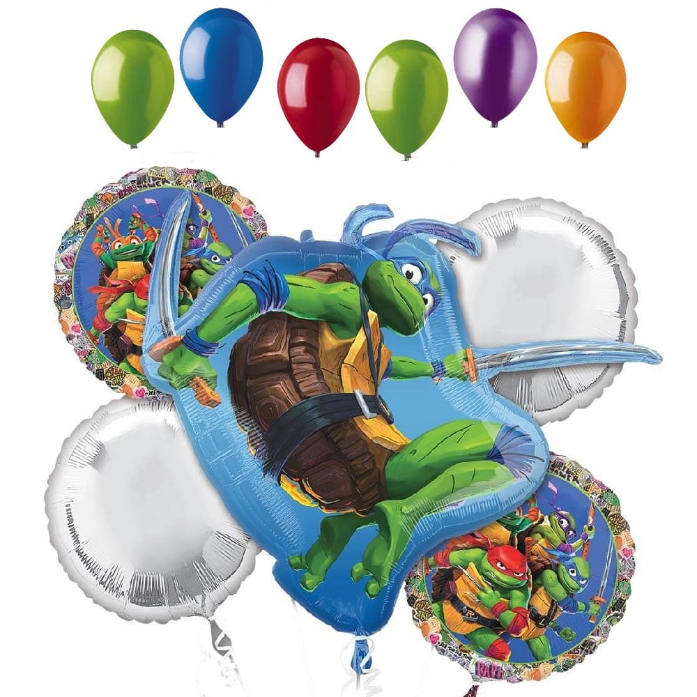 11 pc Teenage Mutant Ninja Turtle Balloon Bouquet Birthday Party Decoration Set