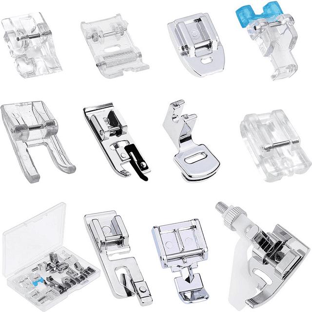 11 pcs Sewing Machine Presser Feet Set，Multifunction Presser Foot Parts