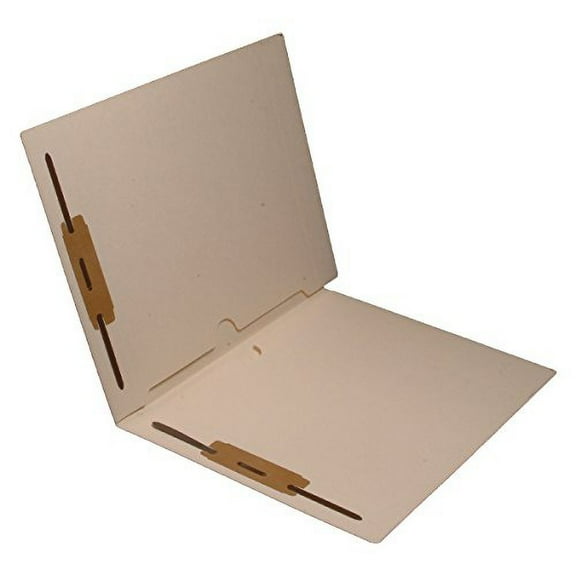 11 pt Manila Folders, Full Cut End Tab, Letter Size, Full Pocket Front and Back, Fasteners Pos #1 & #3 (Box of 50)
