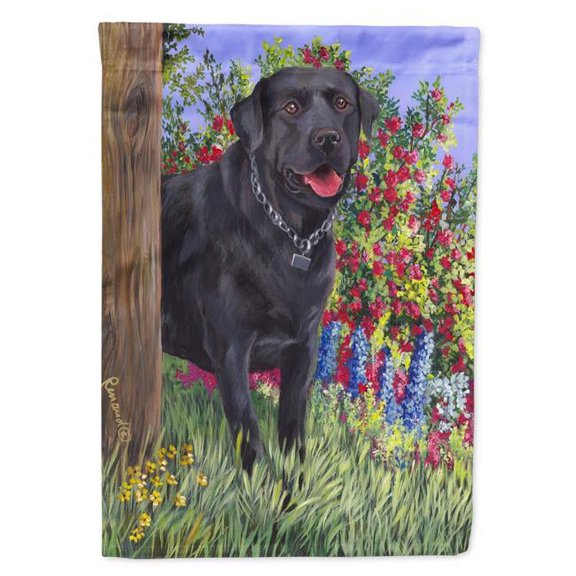11 x 0.01 x 15 in. Black Labrador Retriever Garden Flag