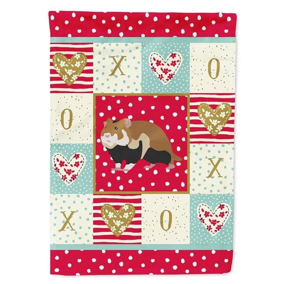 11 x 0.01 x 15 in. European Hamster Love Garden Flag