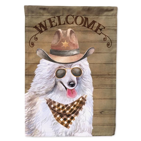 11 x 0.01 x 15 in. Medium Poodle Country Dog Flag Garden Size