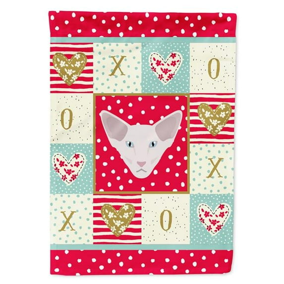 11 x 0.01 x 15 in. Oriental Longhair Cat Flag Garden Size
