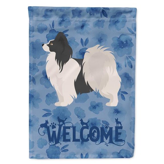 11 x 0.01 x 15 in. Papillon No.2 Welcome Flag Garden Size