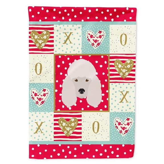 11 x 0.01 x 15 in. Poodle Flag Garden Size