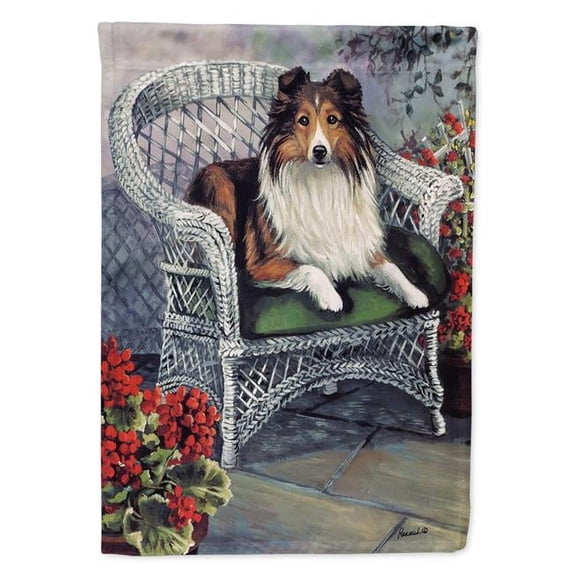 11 x 0.01 x 15 in. Sheltie Patio Jewel Garden Flag