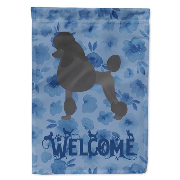 11 x 0.01 x 15 in. Standard Poodle Welcome Flag Garden Size