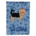 thumbnail image 1 of 11 x 0.01 x 15 in. Yorkshire Terrier Welcome Flag Garden Size, 1 of 1