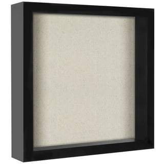 Tasse Verre 8x8 Black Display Shadow Box (2-Pack) Frame w/ Linen  Background and 16