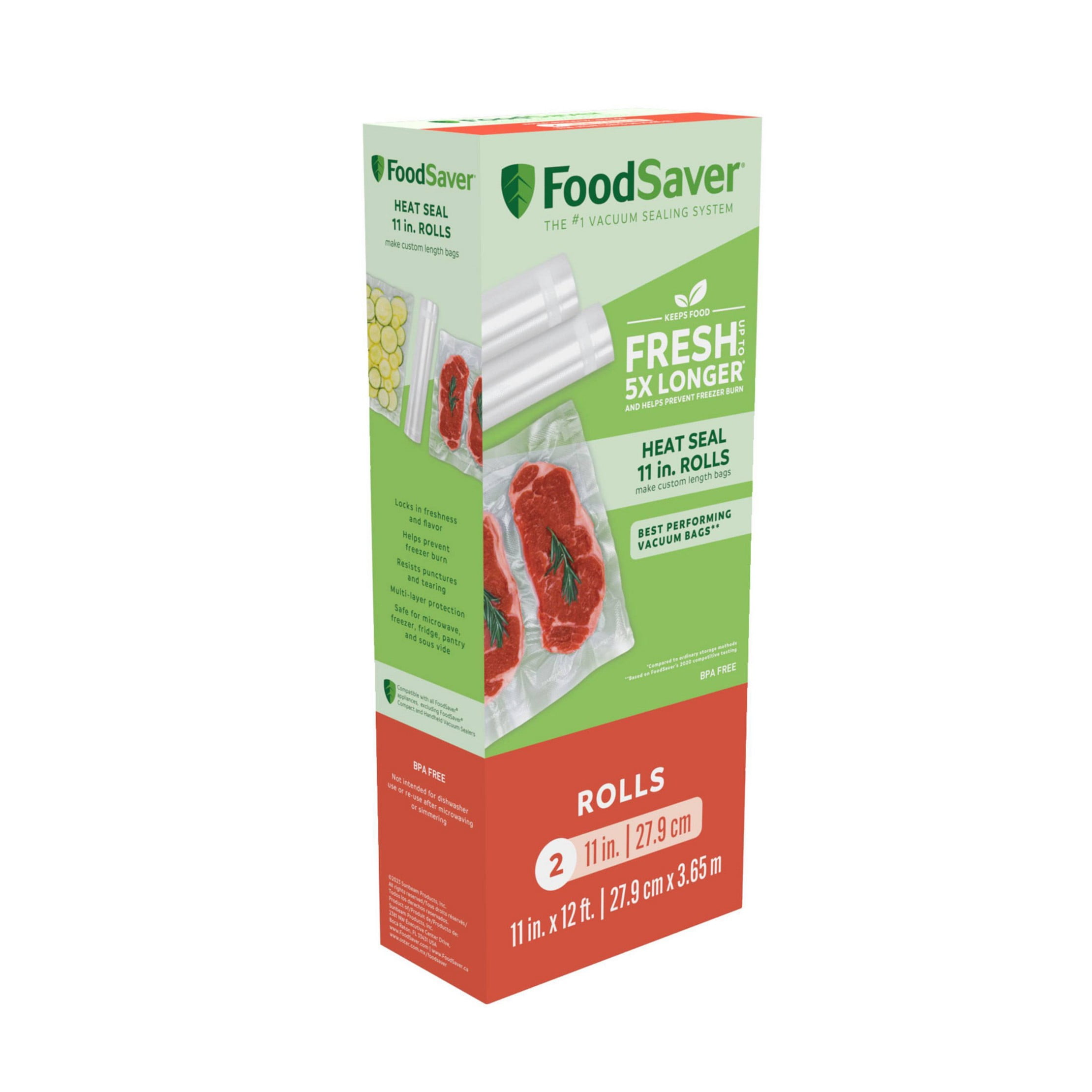 11 x 12 vacuum seal roll 2pk walmart