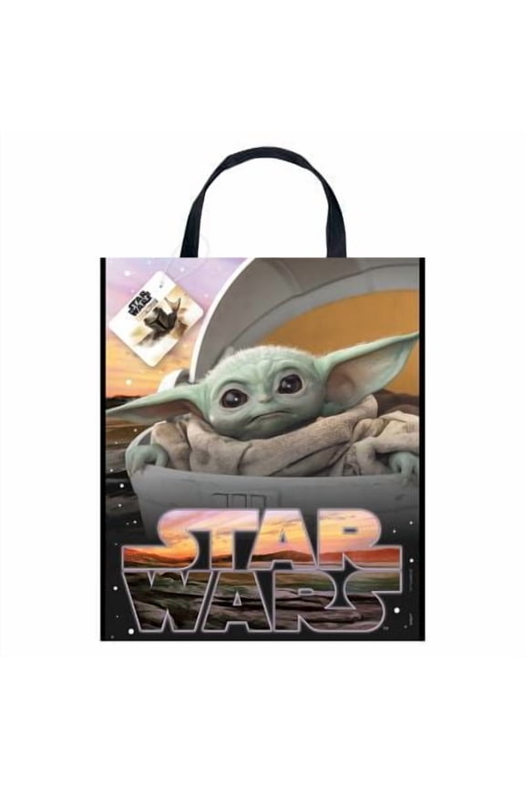 11" x 13" Large Star Wars The Mandalorian The Child Plastic Tote Bag