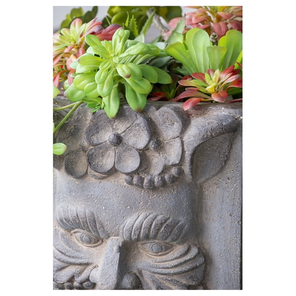 11" x 13" x 22" Greek God Statue Planter with Legs