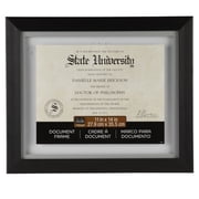 Studio Decor 11 x 14 Black Document Float Frame