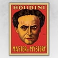 thumbnail image 1 of 11" x 14" Houdini Master of Mystery Vintage Magic Poster Wall Art, 1 of 4