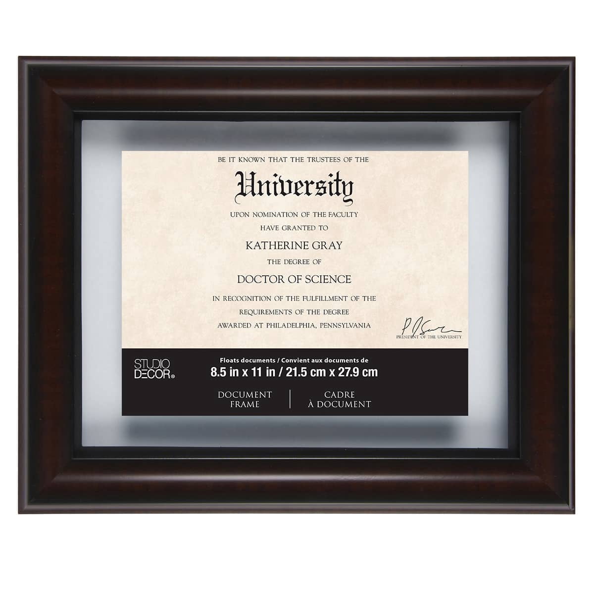 Floating Document Frame Studio Decor 11