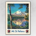 thumbnail image 1 of 11" x 14" Mt. St. Helens c1920s Vintage Travel Poster Wall Art, 1 of 4