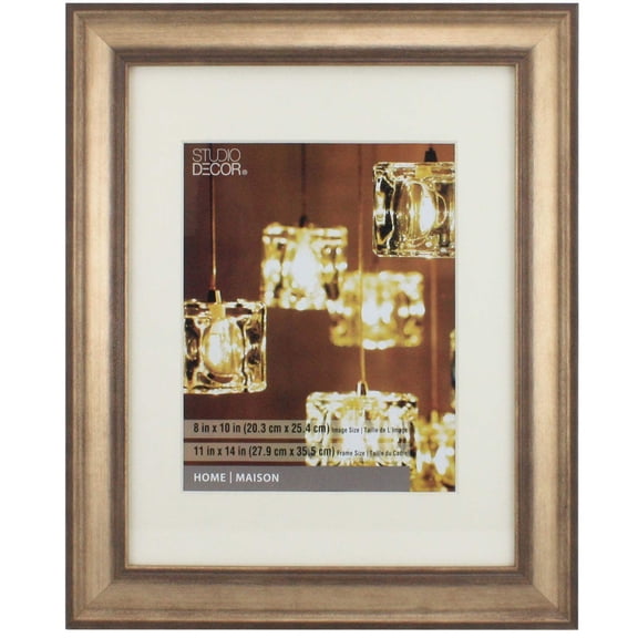 Studio Decor 11" x 14" Rustic Bronze Frame with Mat, Home