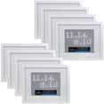 thumbnail image 1 of Studio Decor 11" x 14" White Belmont Picture Frame with 8" x 10" Mat - Pre-attached Hanging Hardware, Horizontal or Vertical Display - MDF, Bulk 8 Pack, 1 of 3