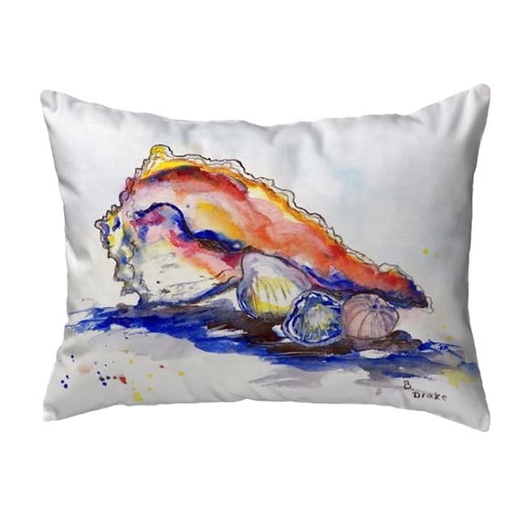 11 x 14 in. Betsys Conch Small No-Cord Pillow