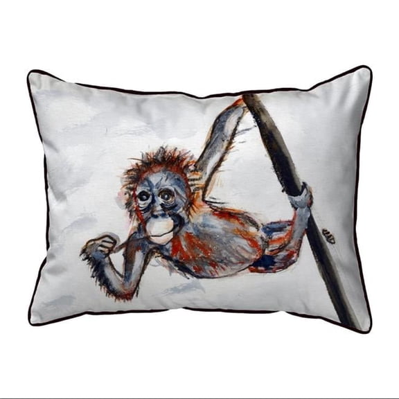 11 x 14 in. Betsys Monkey Small Indoor & Outdoor Pillow