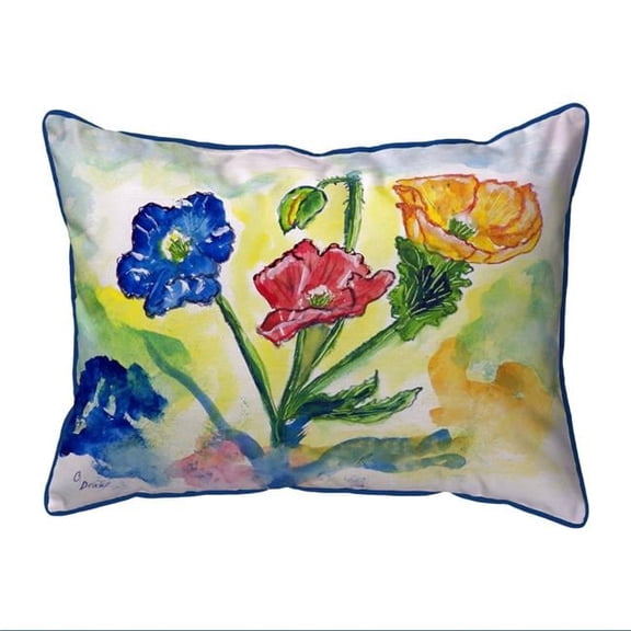 11 x 14 in. Bugs & Poppies Small Indoor & Outdoor Pillow