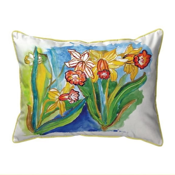 11 x 14 in. Daffodils Small Indoor & Outdoor Pillow