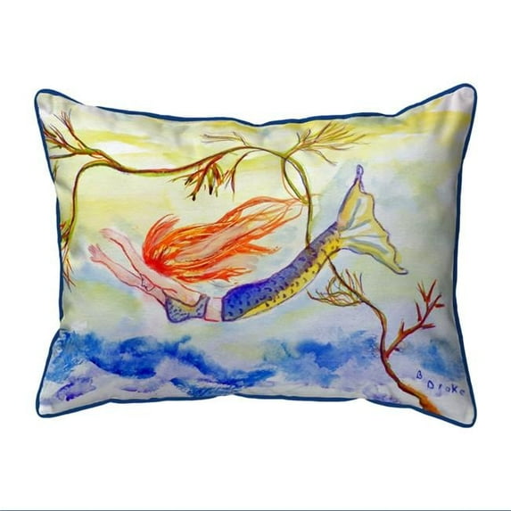 11 x 14 in. Diving Mermaid Small Indoor & Outdoor Pillow