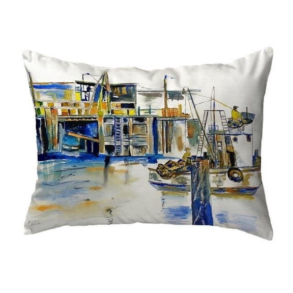 11 x 14 in. Fishing Boat Small No-Cord Pillow