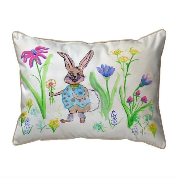 11 x 14 in. Happy Bunny Small Indoor & Outdoor Pillow