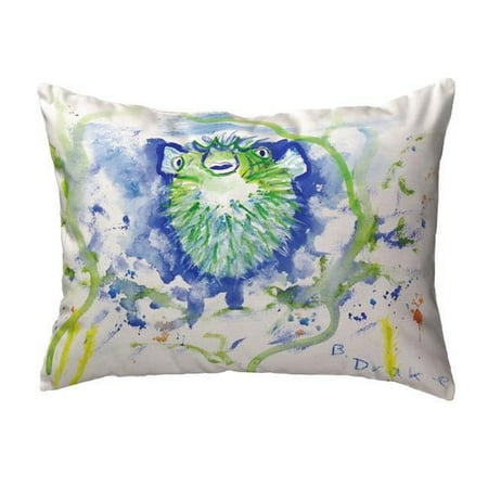 11 x 14 in. Spiney Puffer Small No-Cord Indoor & Outdoor Pillow