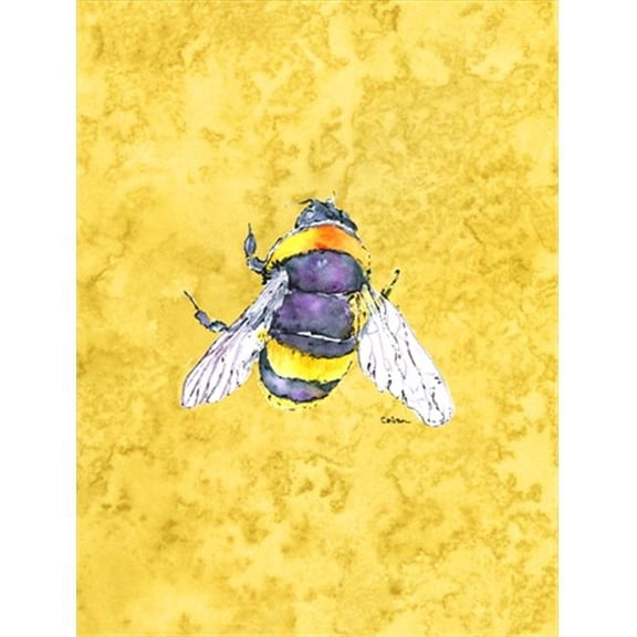 11 x 15 In. Bee On Yellow Flag, Garden Size