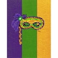 thumbnail image 1 of 11 x 15 In. Mardi Gras Mask Flag, Garden Size, 1 of 1