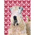 thumbnail image 1 of 11 x 15 In. Wheaten Terrier Soft Coated Hearts Love Valentines Flag, Garden Size, 1 of 1