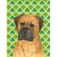 thumbnail image 1 of 11 x 15 in. Bullmastiff St. Patricks Day Shamrock Portrait Flag Garden Size, 1 of 1