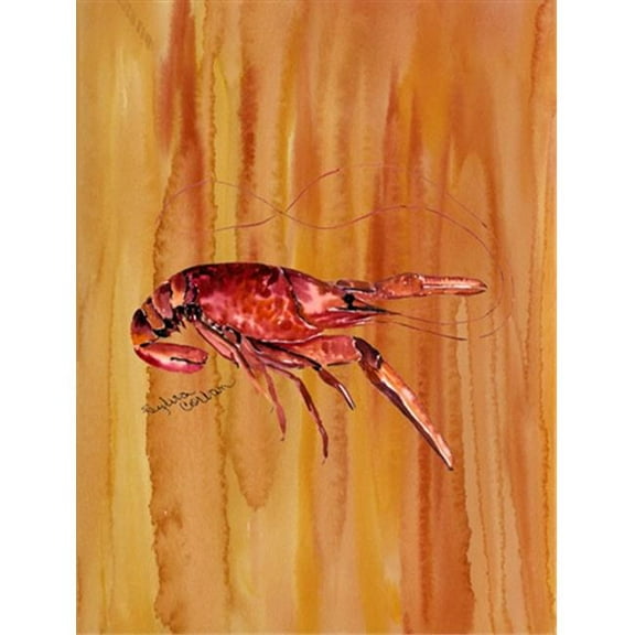 11 x 15 in. Crawfish Flag Garden Size