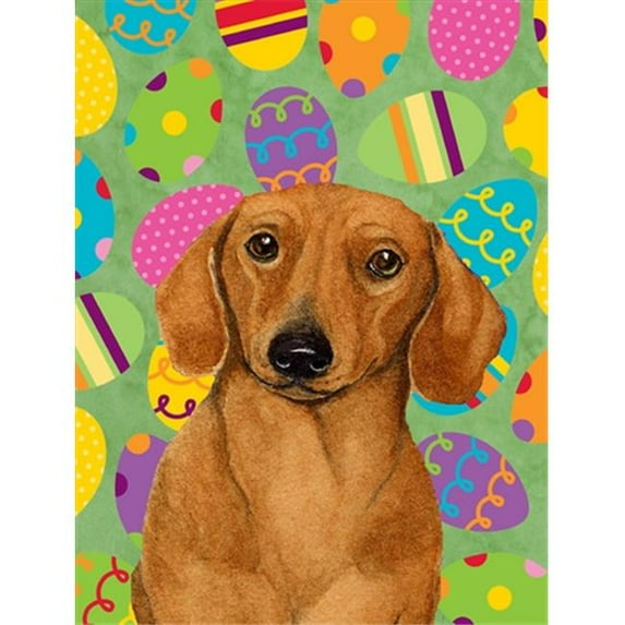 11 x 15 in. Dachshund Easter Eggtravaganza Garden Size Flag
