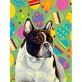 thumbnail image 1 of 11 x 15 in. French Bulldog Easter Eggtravaganza Garden Size Flag, 1 of 1