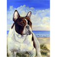 thumbnail image 1 of 11 x 15 in. French Bulldog at the Beach Garden Size Flag, 1 of 1