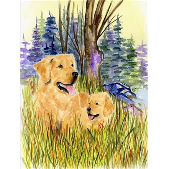 11 x 15 in. Golden Retriever Flag Garden Size