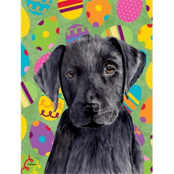 11 x 15 in. Labrador Easter Eggtravaganza Garden Size Flag