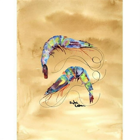11 x 15 in. Shrimp Flag Garden Size