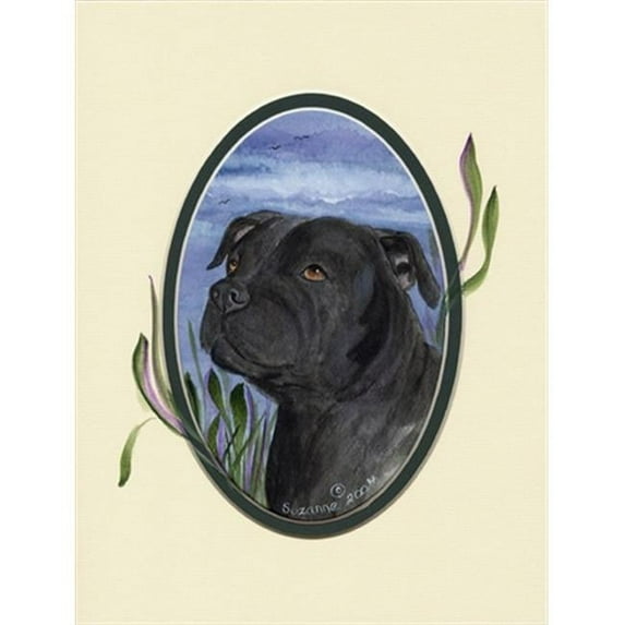 11 x 15 in. Staffie Flag Garden Size