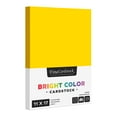 thumbnail image 1 of Sun Yellow Bright Color Cardstock Paper – Great for Arts and Crafts, Invitations, Scrapbooking and Stationery Printing | Medium Weight 65lb Cover (176gsm) Card Stock | 11" x 17" | 50 Sheets per Pack, 1 of 7
