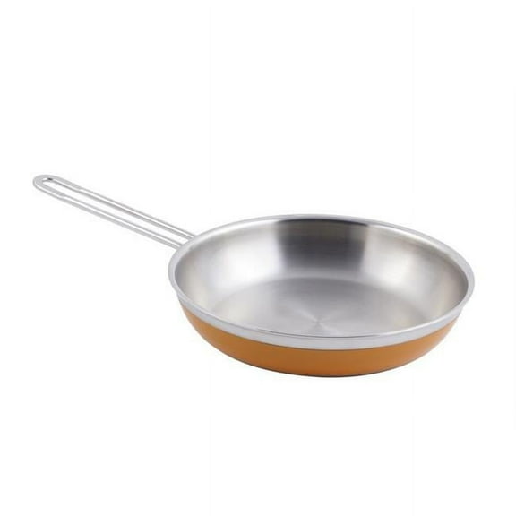 11 x 2.12 in.Classic Country French Collection Saute 2 quart Pan & Skillet Long Handle No Cover, Orange - 12 oz