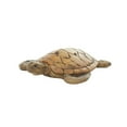 thumbnail image 1 of 11" x 3" Brown Polystone Turtle Sculpture, by DecMode, 1 of 8