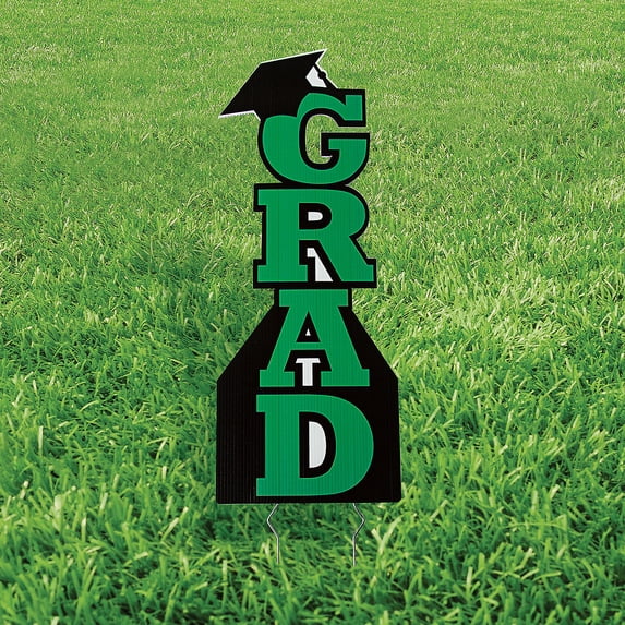 11" x 30" Green Grad Vertical Yard Sign