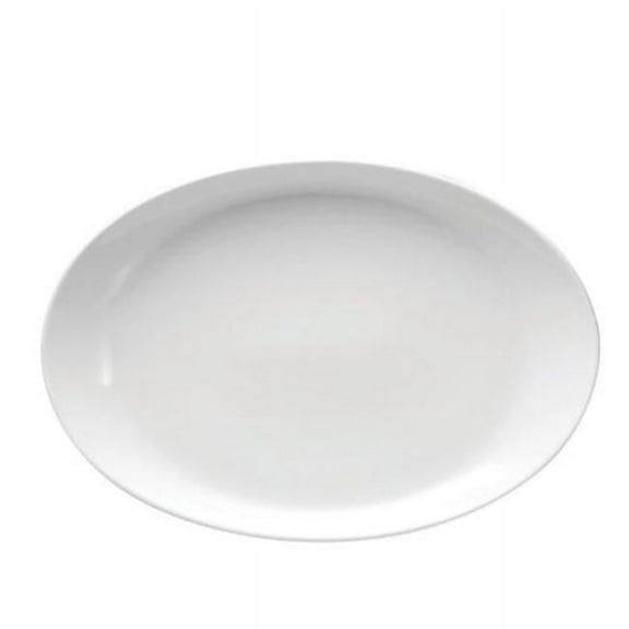 11 x 7.5 in. Royale Winged Platter White