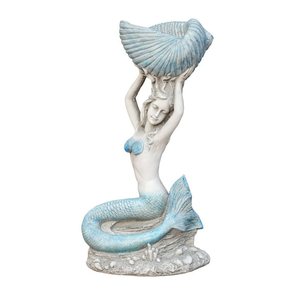 11" x 7" Deep Sea Mermaid Sculpture,Modern Elegant Home Decor, Indoor/Outdoor Decoration