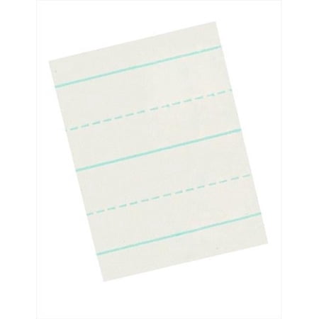 11 x 8.5 In. Alternate Ruled Long Way Writing Paper For Grade 2, 0.75 In. Ruling, 0.37 In. Broken Line, White, Pack - 500