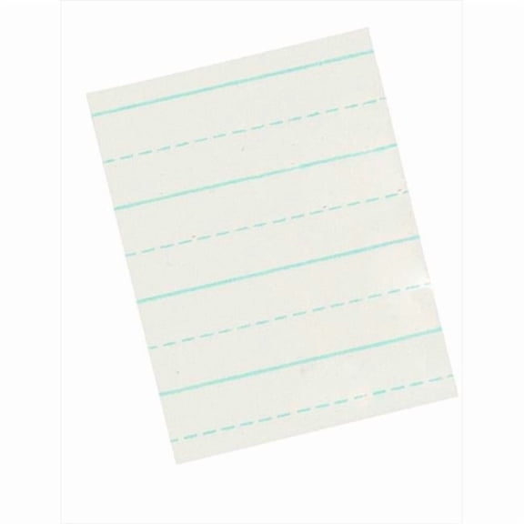 11 x 8.5 In. Alternate Ruled Long Way Writing Paper For Grade 3, 0.5 In. Ruling, 0.25 In. Broken Line, White, Pack - 500